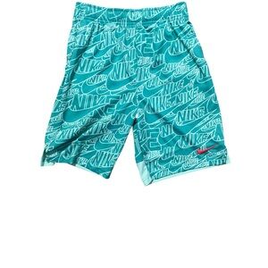 Nike Aqua Patterned Shorts for Kids